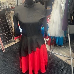 Black and Red Dress
